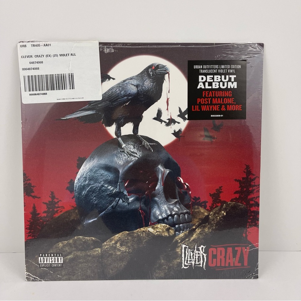 Clever Crazy Urban Outfitters Limited Edition Translucent Violet Vinyl Album